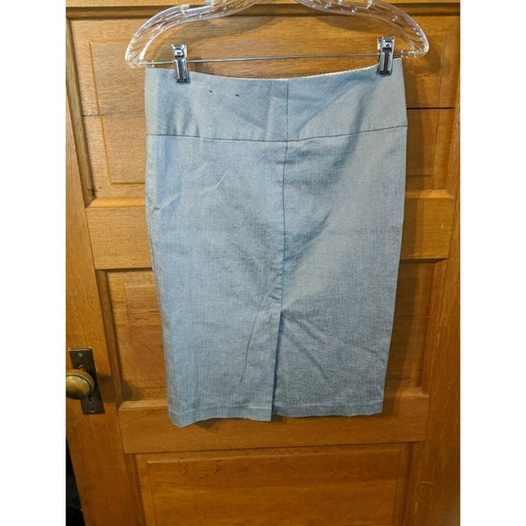 Maurices Pencil Skirt Size 1/2 Gray Modest Straight Juniors - Picture 6 of 6